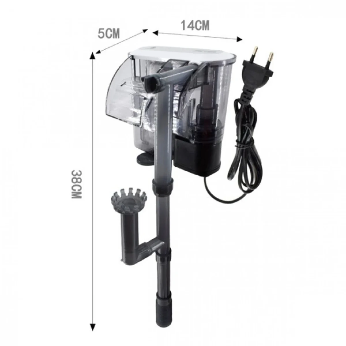 Αθόρυβο Εξωτερικό Κρεμαστό Φίλτρο Ενυδρείου JENECA XP-05 2 σε 1 για Καθαρισμό Βυθού, Επιφανείας & Πρωτεϊνικού Φιλμ 180Lt/H