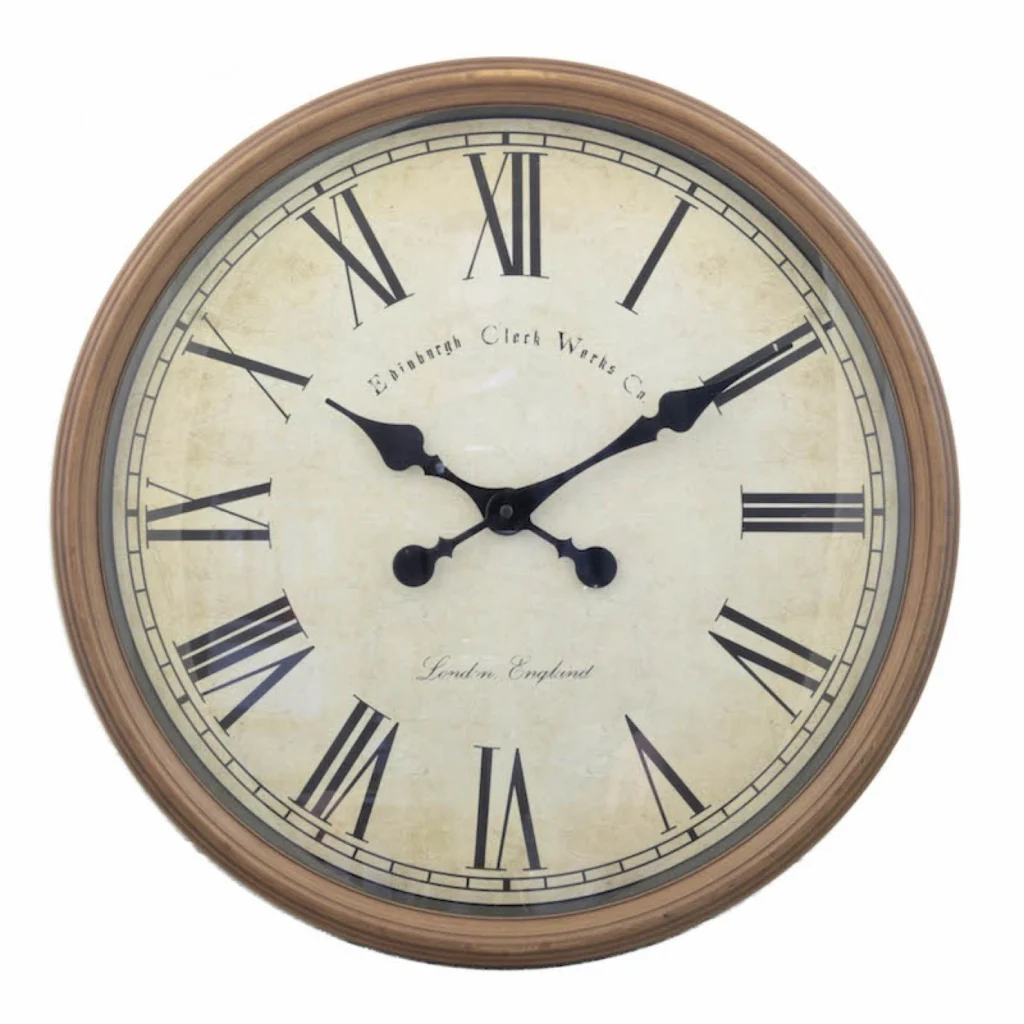 Ρολόι Τοίχου Γίγας Vintage 50cm 1172 με Λατινικούς Αριθμούς