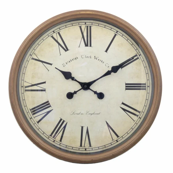 Ρολόι Τοίχου Γίγας Vintage 50cm 1172 με Λατινικούς Αριθμούς