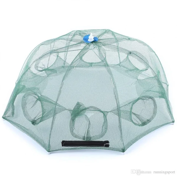 Τηλεσκοπική Παγίδα για Ψάρια - Κιούρτος 90 x 90 x 35 cm με 8 Τρύπες - Εισόδους - Αυτόματο Εύκολο Ψάρεμα