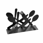 Μεταλλική τετράγωνη θήκη για χαρτοπετσέτες σχέδιο Μαχαιροπήρουνα