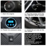 Carsun C1399 Κομπρεσέρ Τρόμπα Αέρος Αυτοκινήτου Αυτόματη