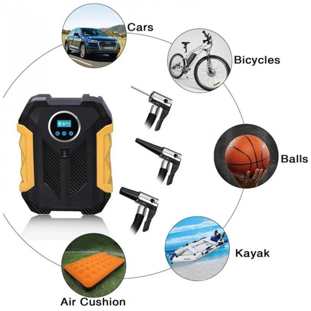 Carsun C1399 Κομπρεσέρ Τρόμπα Αέρος Αυτοκινήτου Αυτόματη