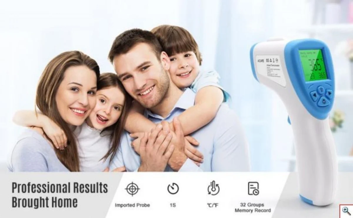 Ψηφιακό Ιατρικό Θερμόμετρο Σώματος Υπερύθρων με Laser, Ακριβής Μέτρηση από Απόσταση για Μέτωπο