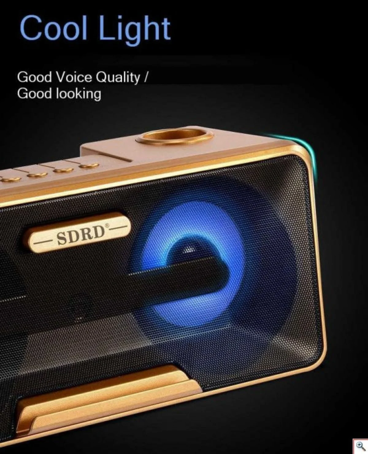 Φορητό Ηχοσύστημα Bluetooth USB/SD Karaoke Με 2 Μικρόφωνα Mp3 Player - Multimedia Speaker Μαύρο SD-301