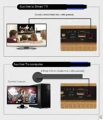 Φορητό Ηχοσύστημα Bluetooth USB/SD Karaoke Με 2 Μικρόφωνα Mp3 Player - Multimedia Speaker Μαύρο SD-301