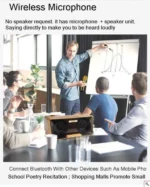 Φορητό Ηχοσύστημα Bluetooth USB/SD Karaoke Με 2 Μικρόφωνα Mp3 Player - Multimedia Speaker Μαύρο SD-301