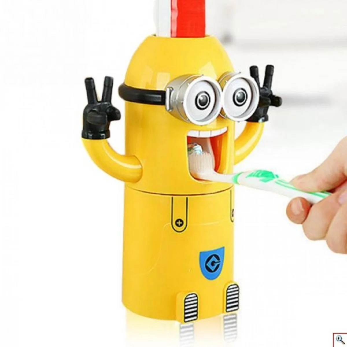 Παιδικό Σετ Dispenser και Θήκη για 2 Οδοντόβουρτσες Minions
