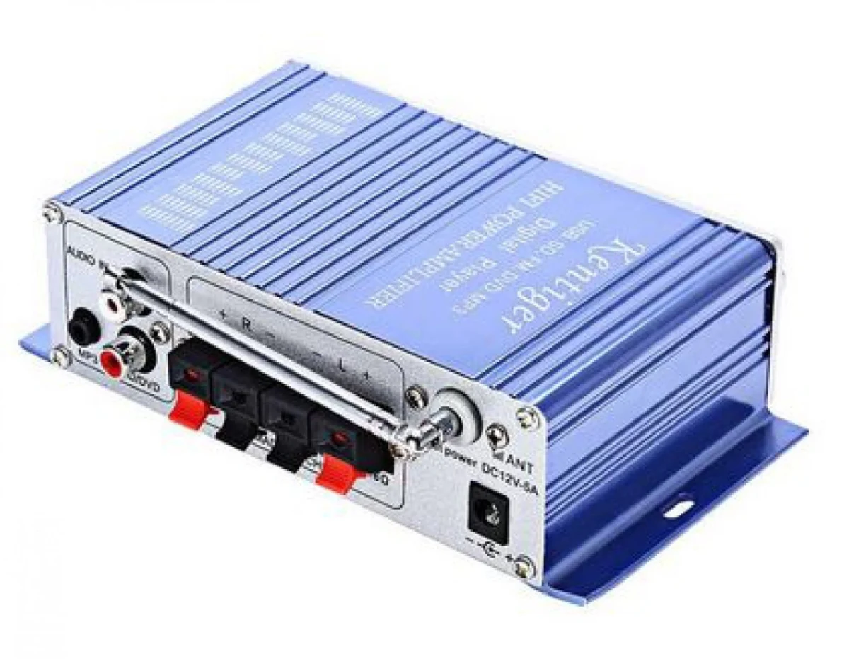 Ραδιοενισχυτής Kentiger HY502s Mini Ψηφιακή Συσκευή Αναπαραγωγής Ήχου με 2 Κανάλια, USB, MP3, FM & Τηλεχειριστήριο - Digital Audio Player 20W