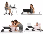 Πτυσσόμενο Τραπεζάκι - Βάση Laptop με Ανεμιστήρα Ψύξης & Βάση για Χρήση Mouse Pad - Laptop Desk για Αριστερόχειρες