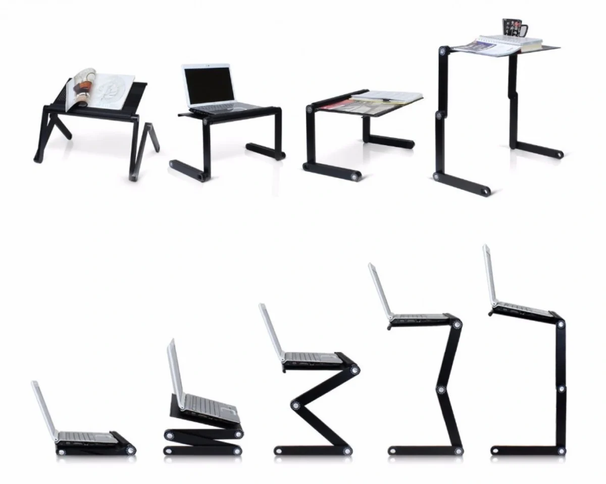 Πτυσσόμενο Τραπεζάκι - Βάση Laptop με Ανεμιστήρα Ψύξης & Βάση για Χρήση Mouse Pad - Laptop Desk για Αριστερόχειρες