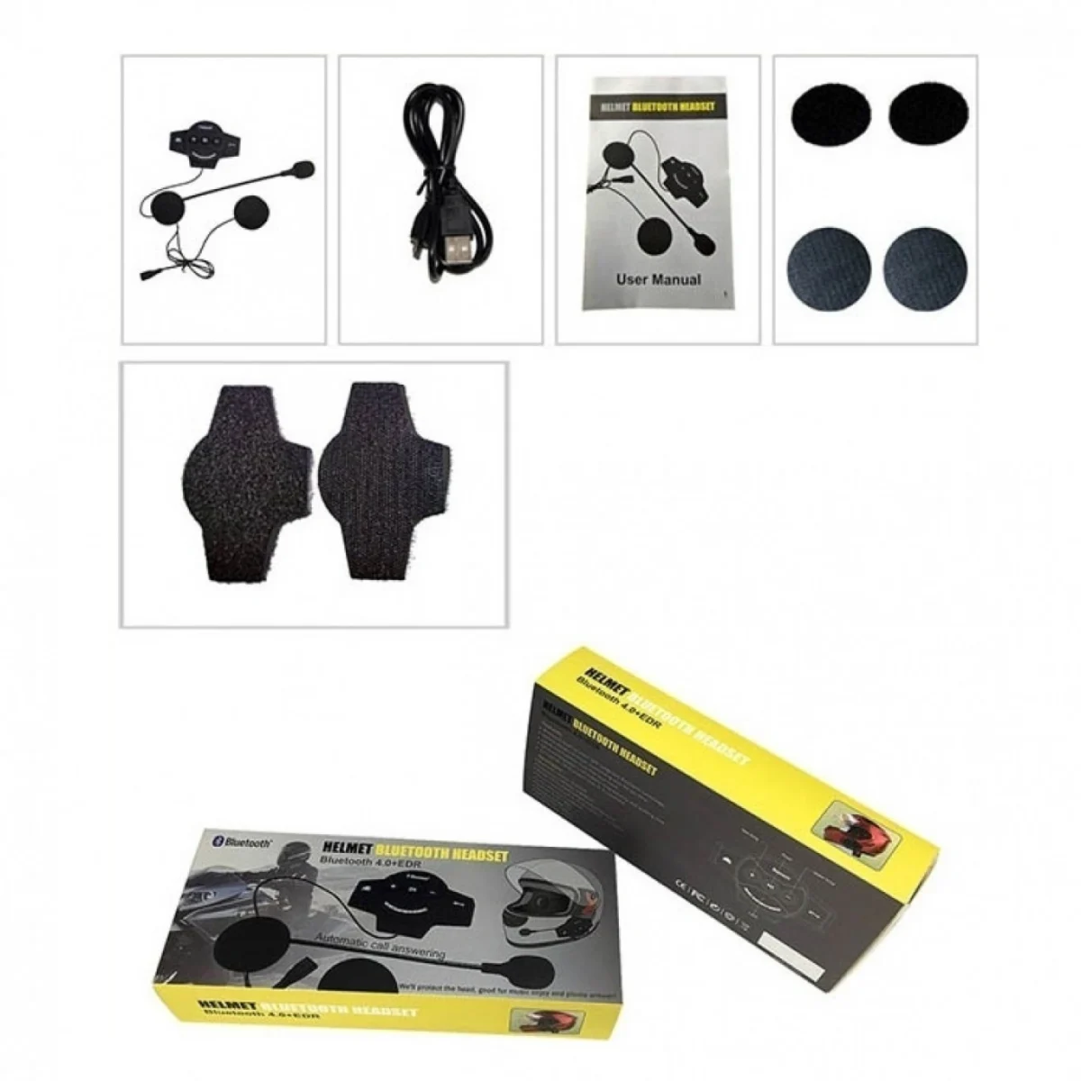 Ασύρματη Ενδοεπικοινωνία για Κράνος Μοτοσυκλέτας - Motorcycle Helmet Bluetooth Headset Wireless Andowl