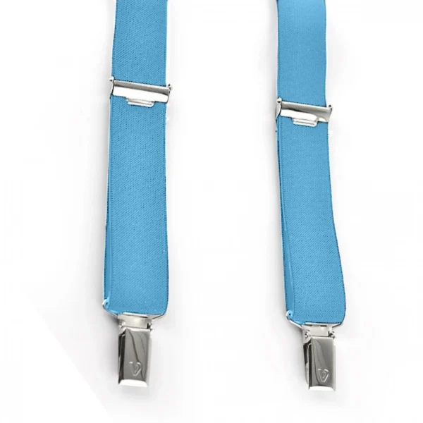 Τιράντες Unisex 25mm με 4 κλίπς Victoria Γαλάζιο