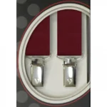 Τιράντες Unisex 25mm με 4 κλίπς Victoria Μπορντώ