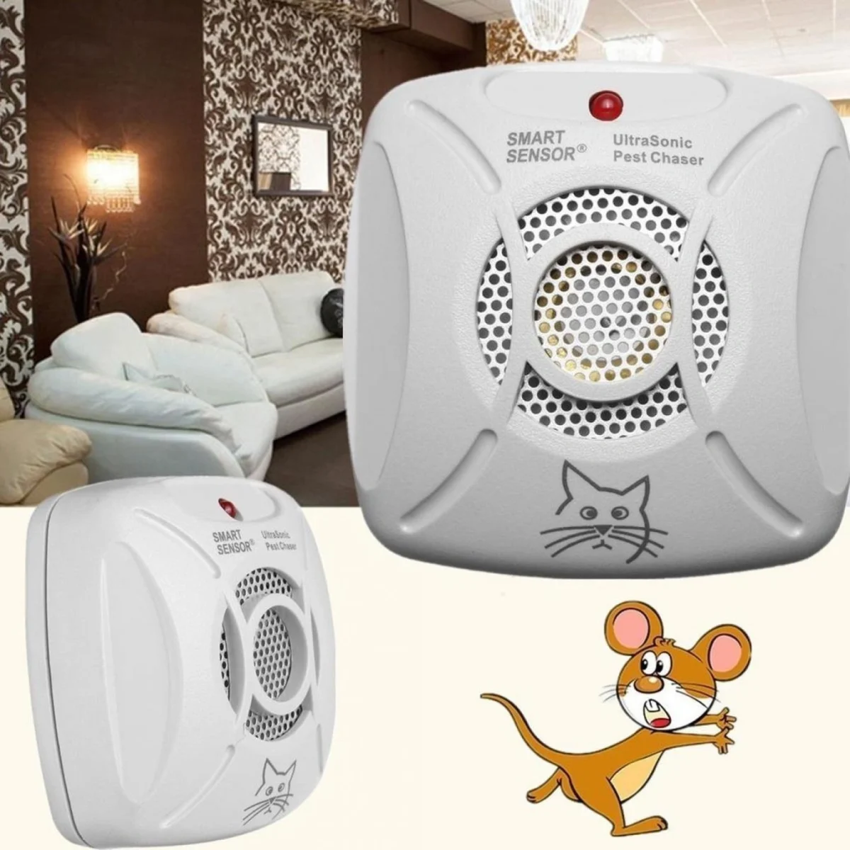 Απωθητικό Υπερήχων για Τρωκτικά, Σκυλιά, Γάτες - Ultrasonic PestChaser