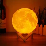 Ανάγλυφο Φωτιστικό Αφής 3D Φεγγάρι Moon Light LED Επαναφορτιζόμενο 15cm με 3 Αποχρώσεις
