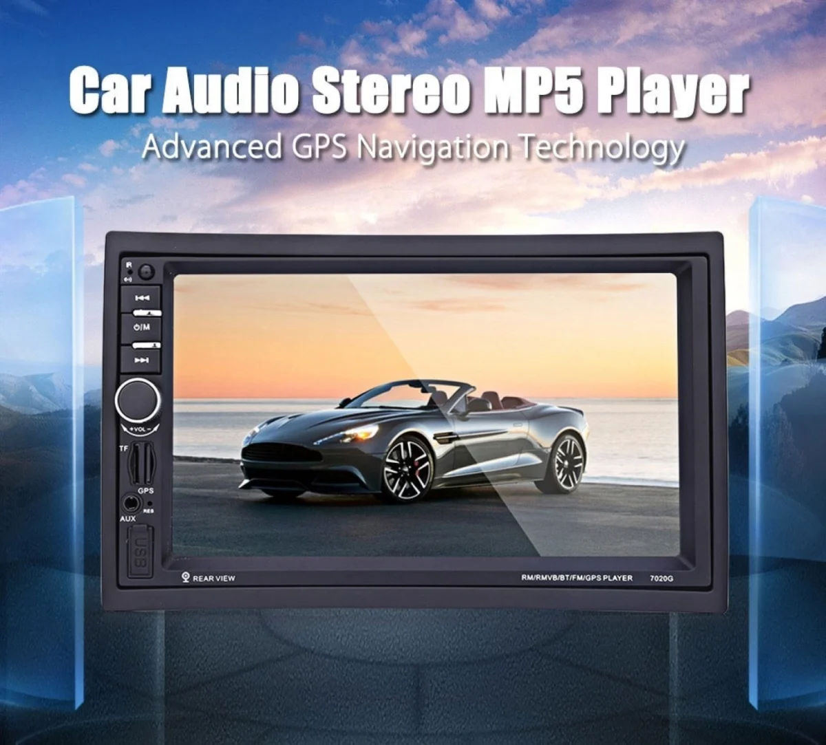 Ηχοσύστημα αυτοκινήτου με οθόνη 7" 2DIN HD Bluetooth GPS OEM- 7020G