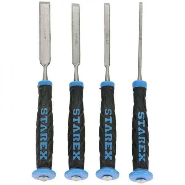 Σετ 4 Σμίλες για Επαγγελματική Εργασία Starex CRV Μεγέθους 6mm,13mm,19mm,25mm