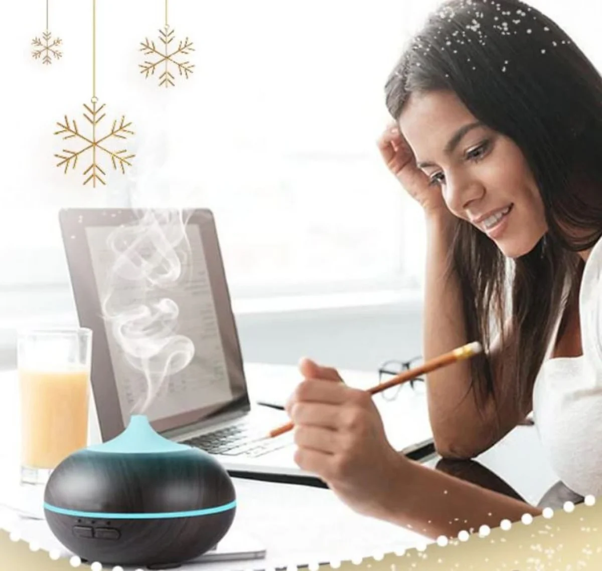 USB Υγραντήρας Υπερήχων & Συσκευή Αρωματοθεραπείας με Χρονοδιακόπτη - Timer, LED Φωτισμό & Πρόγραμμα Εναλλαγής Χρωμάτων - Ultrasonic Diffuser