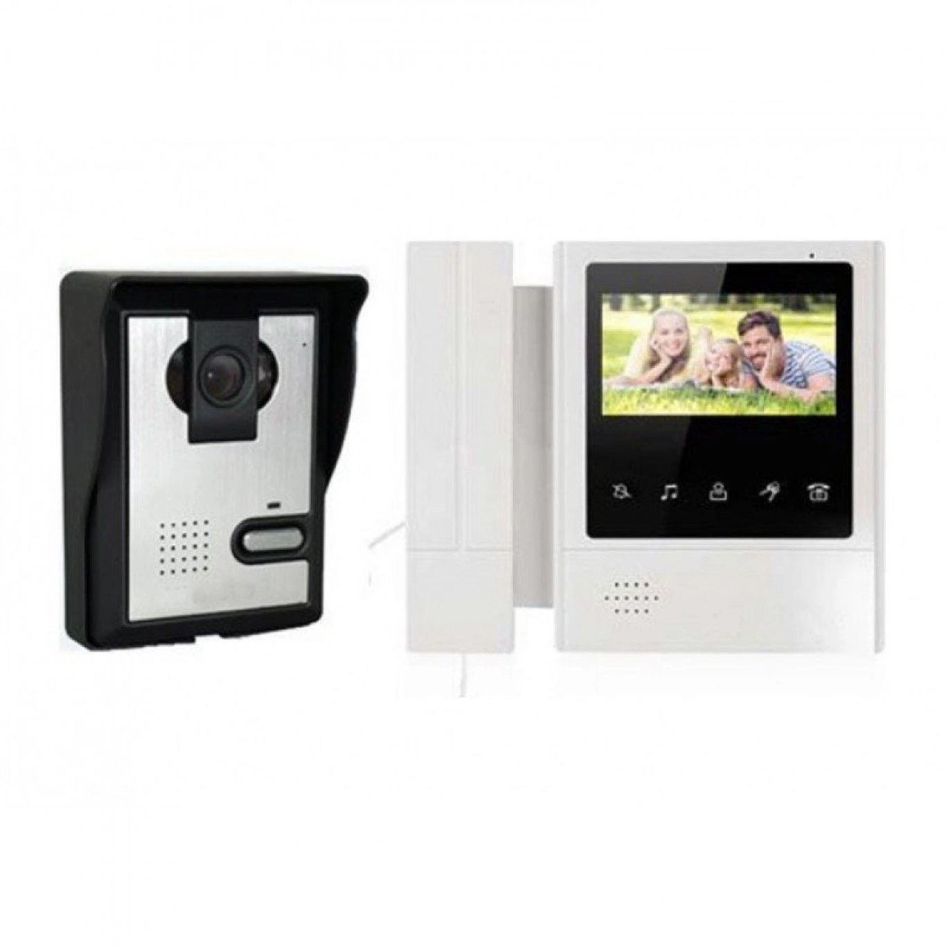 Θυροτηλεόραση Μονοκατοικίας με Κάμερα Υψηλής Ευκρίνειας & Night Vision με Μόνιτορ 4,3' Θυροτηλεόραση Μονοκατοικίας με Κάμερα Υψηλής Ευκρίνειας & Night Vision με Μόνιτορ 4,3'