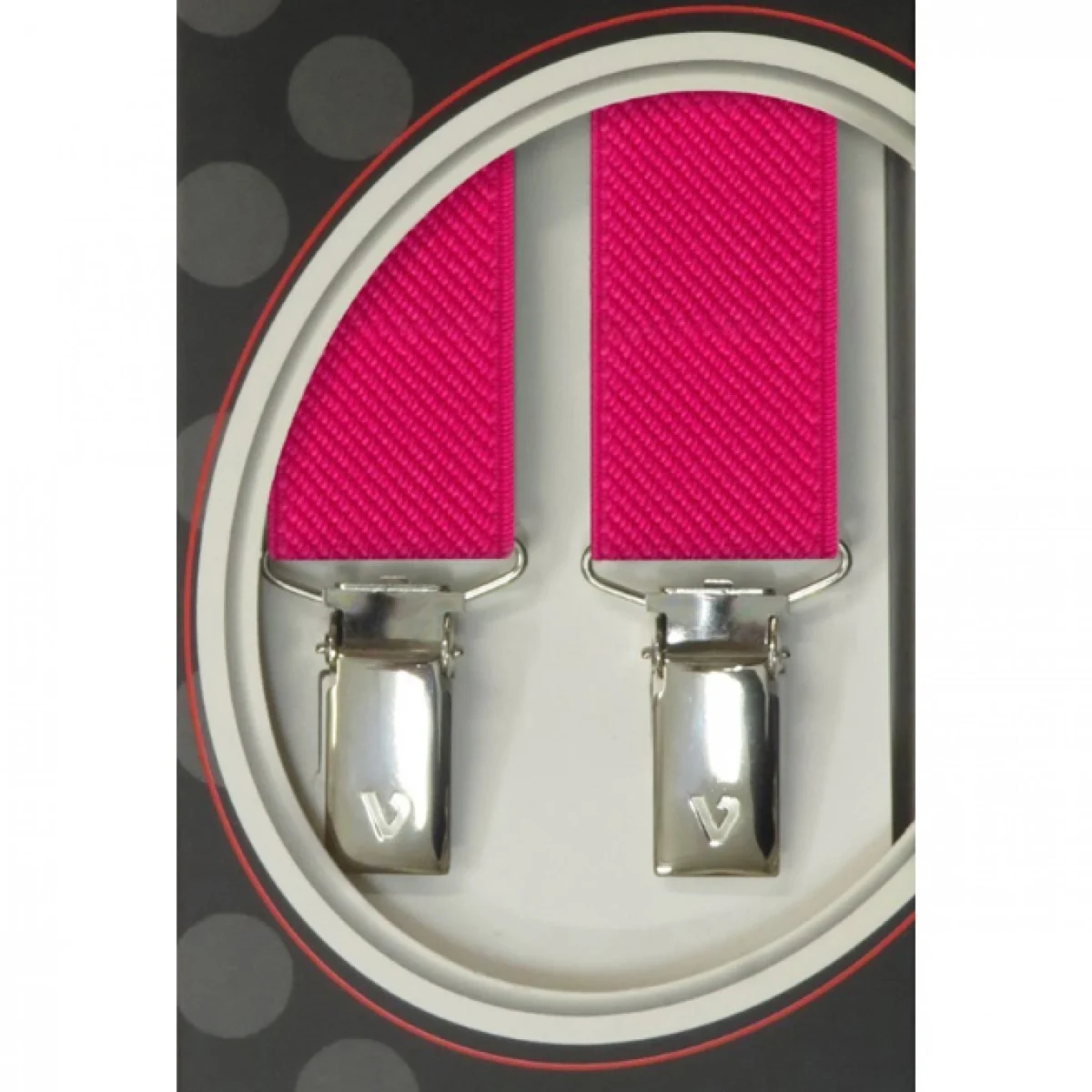 Τιράντες Unisex 25mm με 4 κλίπς Victoria Φούξια