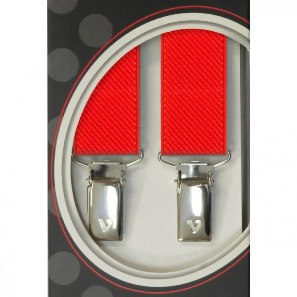 Τιράντες Unisex 25mm με 4 κλίπς Victoria Πορτοκαλί