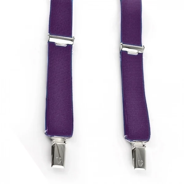 Τιράντες Unisex 25mm με 4 κλίπς Victoria Μώβ