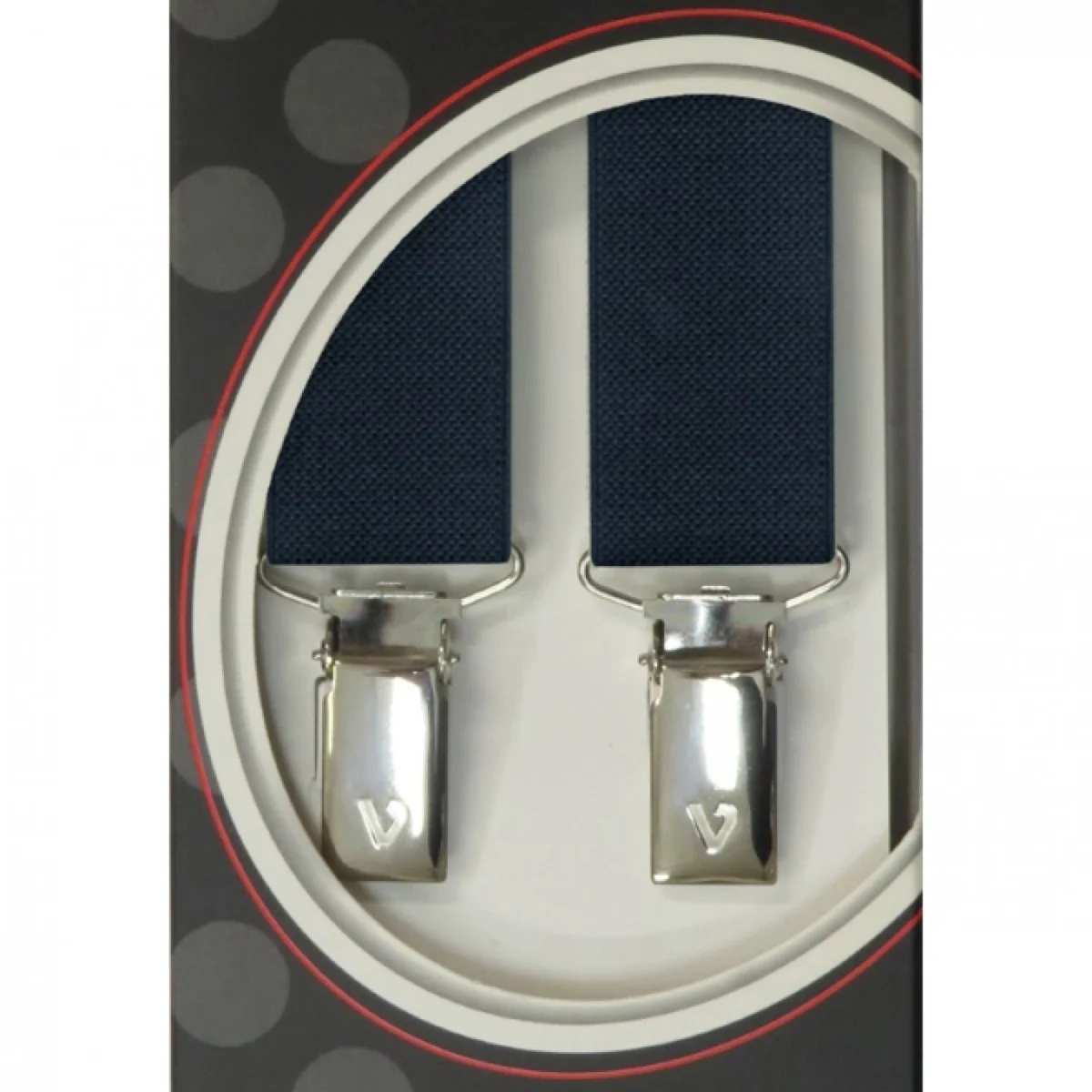 Τιράντες Unisex 25mm με 4 κλίπς Victoria Μπλέ Σκούρο