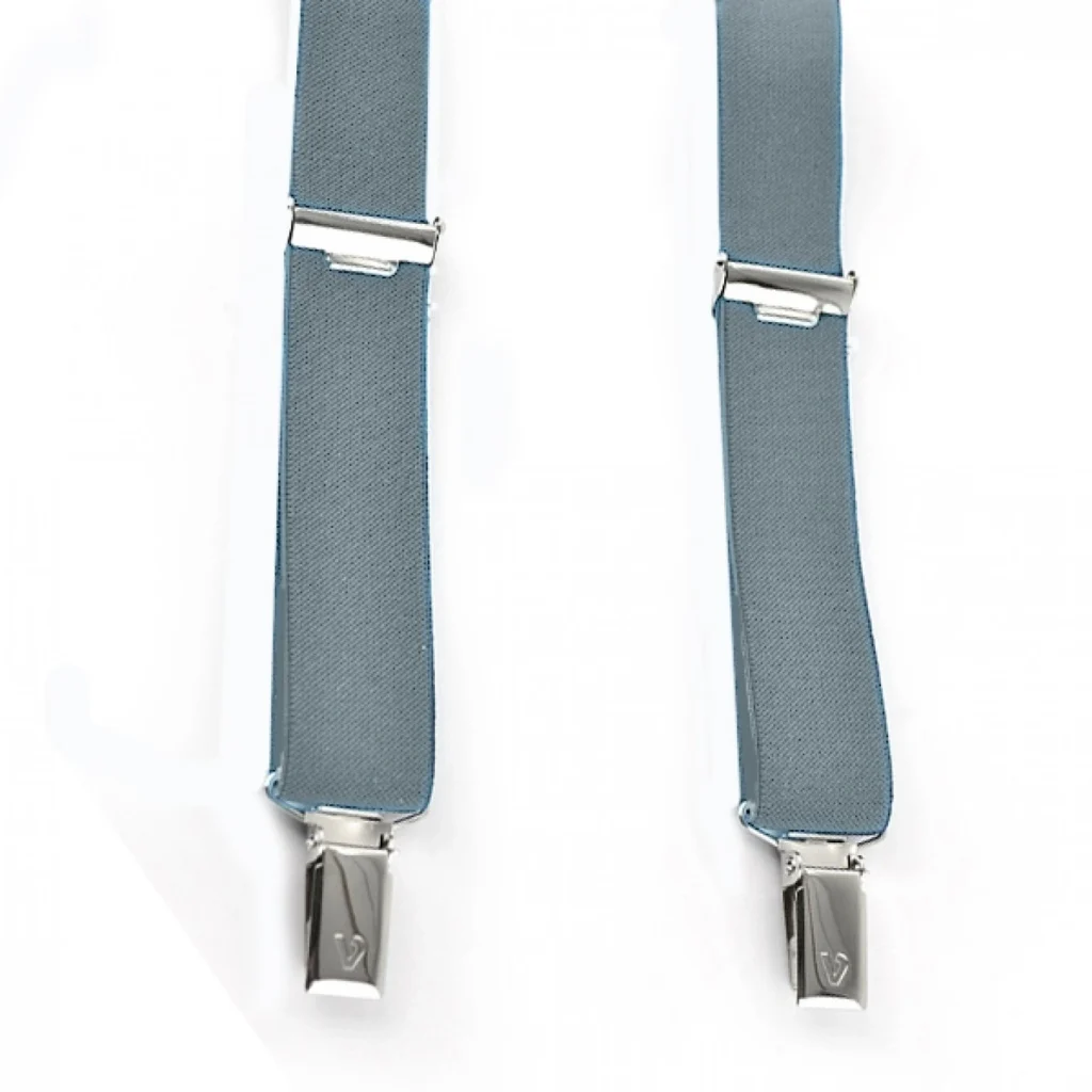 Τιράντες Unisex 30mm με 4 κλίπς Victoria Γκρί Σιέλ