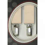 Τιράντες Unisex 30mm με 4 κλίπς Victoria Εκρού