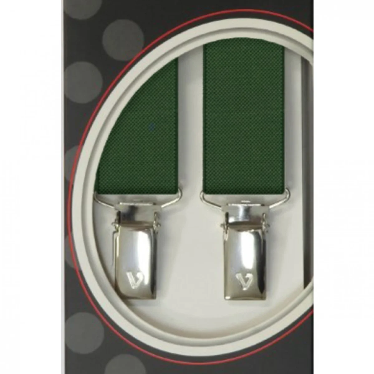 Τιράντες Unisex 30mm με 4 κλίπς Victoria Κυπαρισί