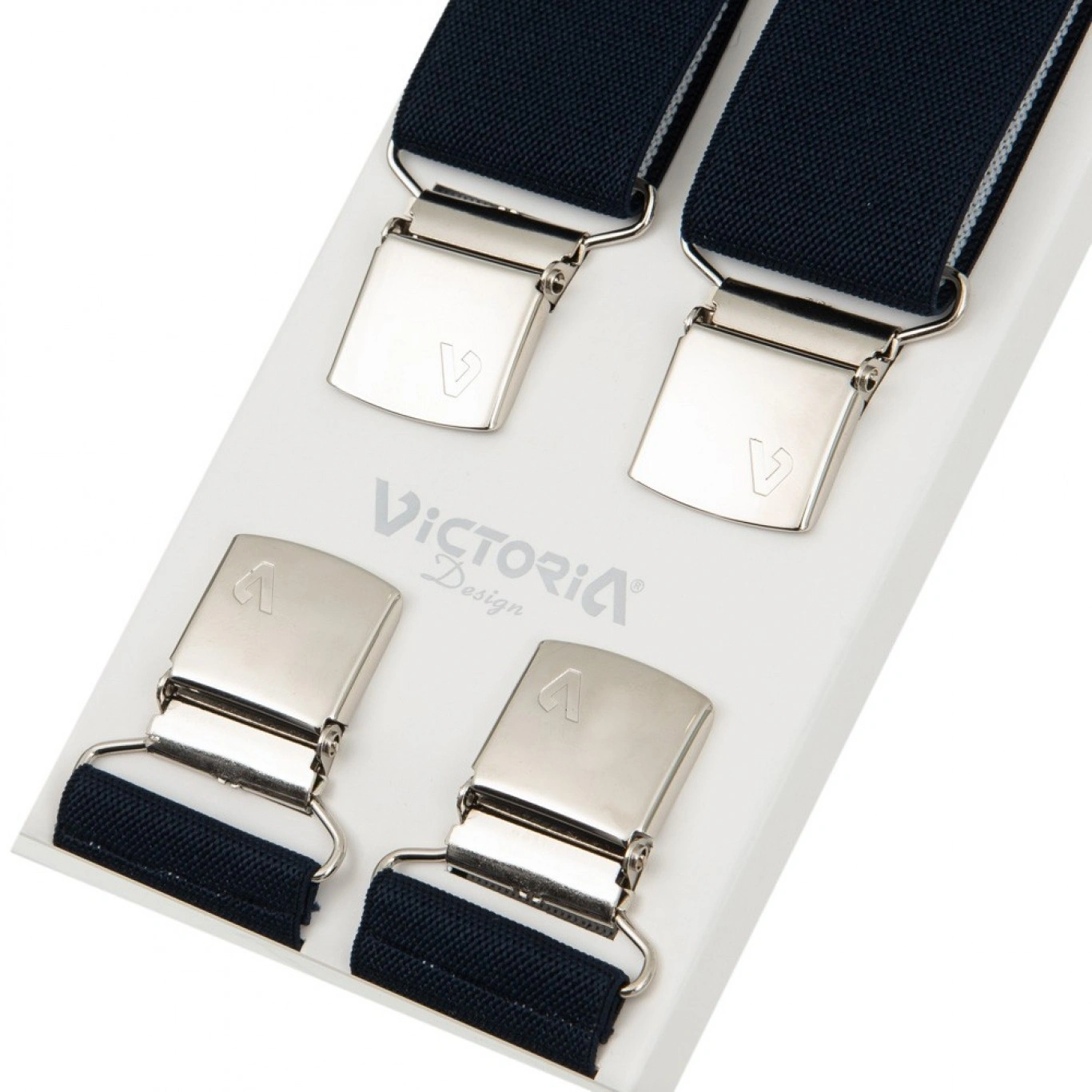 Τιράντες Unisex 36mm με 4 κλίπς Victoria Μπλέ Σκούρο Τιράντες Unisex 36mm με 4 κλίπς Victoria Μπλέ Σκούρο