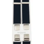 Τιράντες Unisex 36mm με 4 κλίπς Victoria Μπλέ Σκούρο