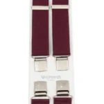 Τιράντες Unisex 36mm με 4 κλίπς Victoria Μπορντώ