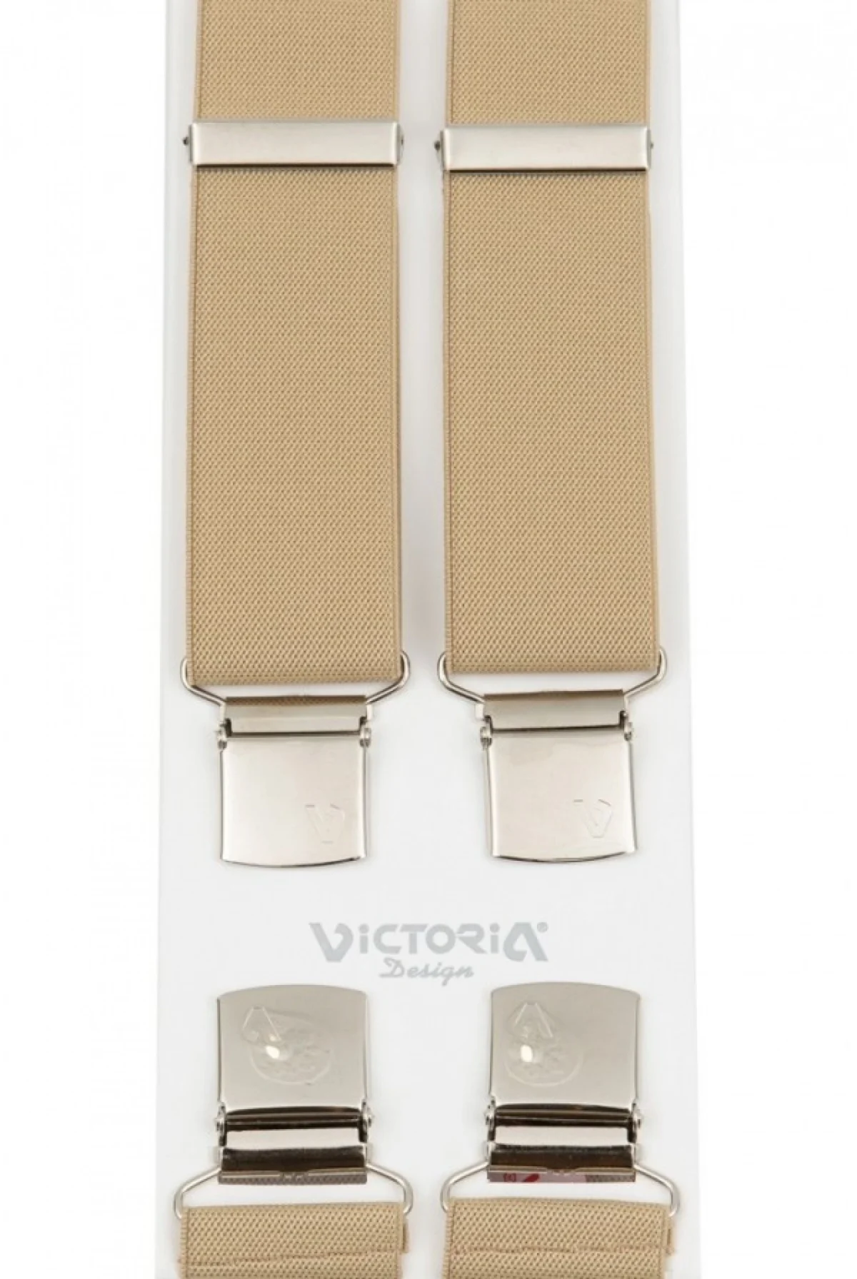 Τιράντες Unisex 36mm με 4 κλίπς Victoria Μπέζ