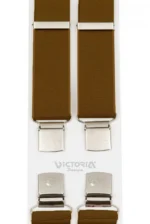 Τιράντες Unisex 36mm με 4 κλίπς Victoria Καφέ