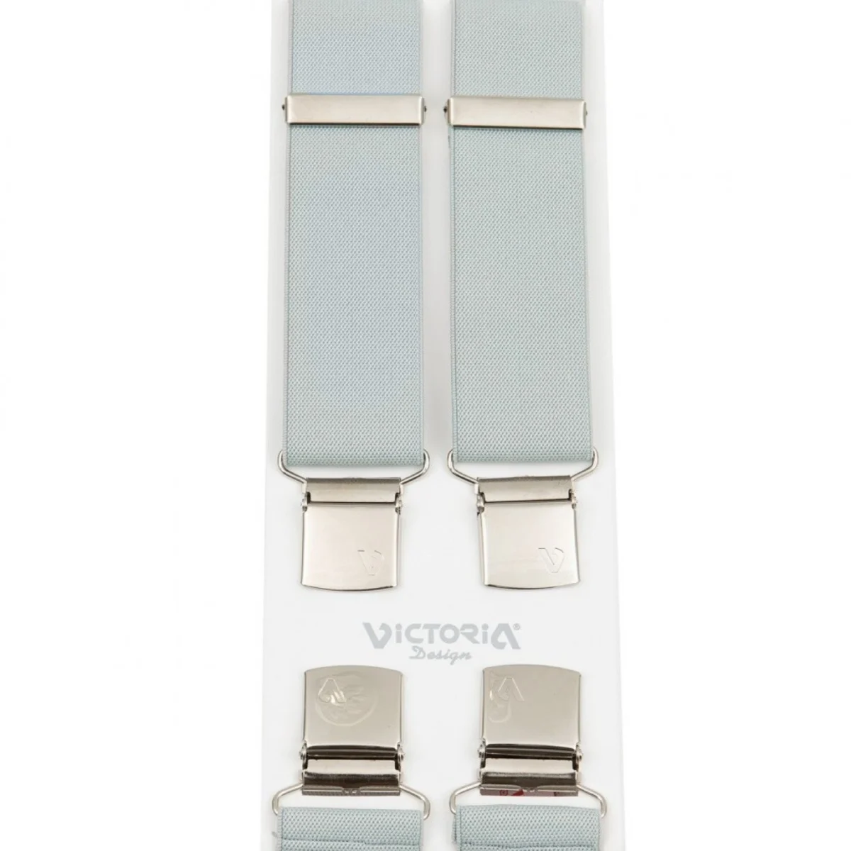 Τιράντες Unisex 36mm με 4 κλίπς Victoria Γκρί Σιέλ