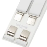 Τιράντες Unisex 36mm με 4 κλίπς Victoria Λευκό