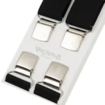 Τιράντες Unisex 36mm με 4 κλίπς Victoria Μαύρο