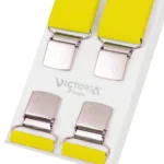 Τιράντες Unisex 36mm με 4 κλίπς Victoria Κίτρινο