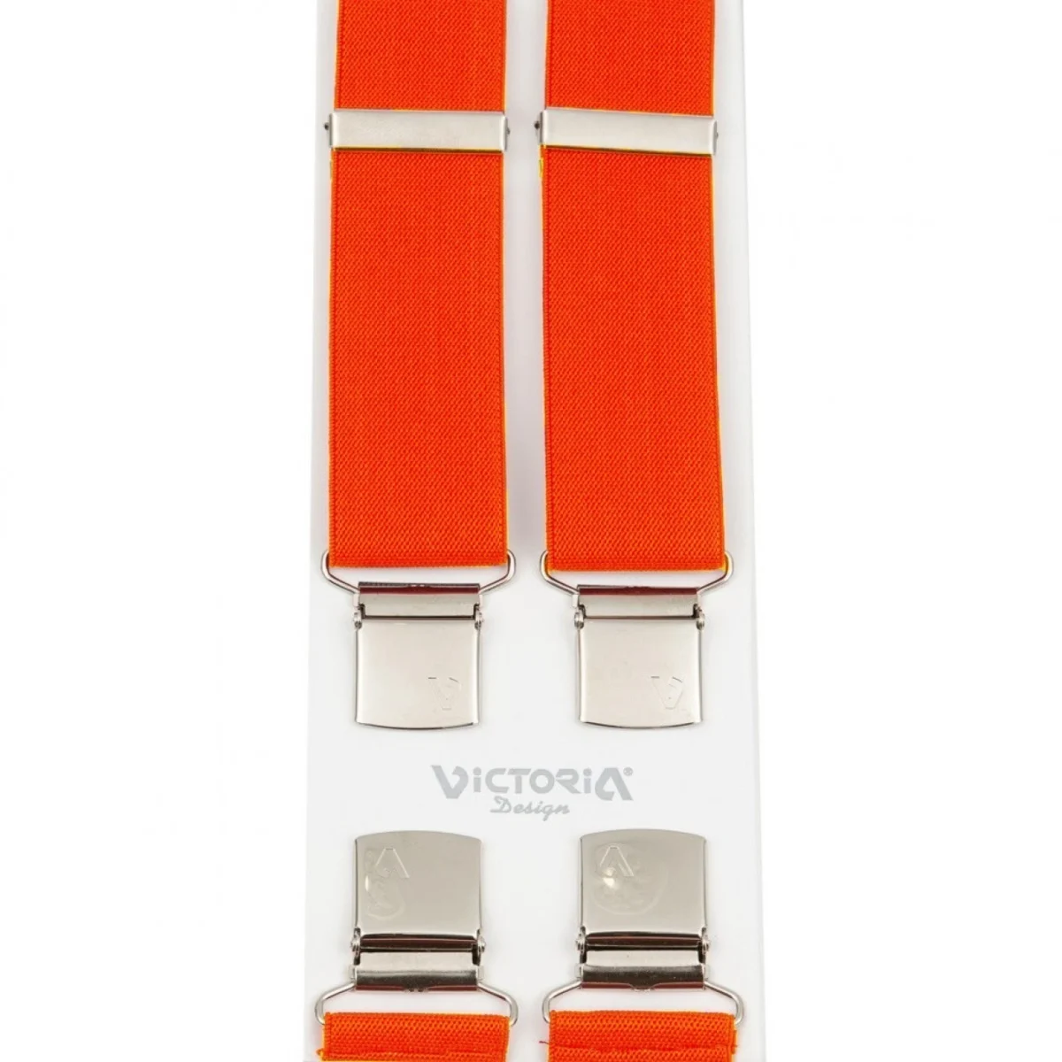 Τιράντες Unisex 36mm με 4 κλίπς Victoria Πορτοκαλί