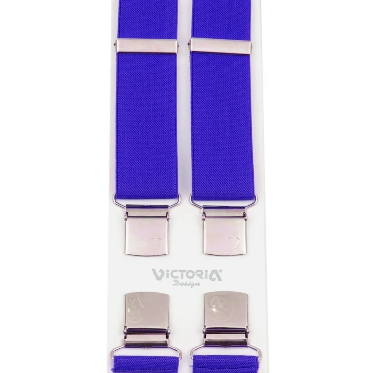 Τιράντες Unisex 36mm με 4 κλίπς Victoria Μπλέ Ρουά