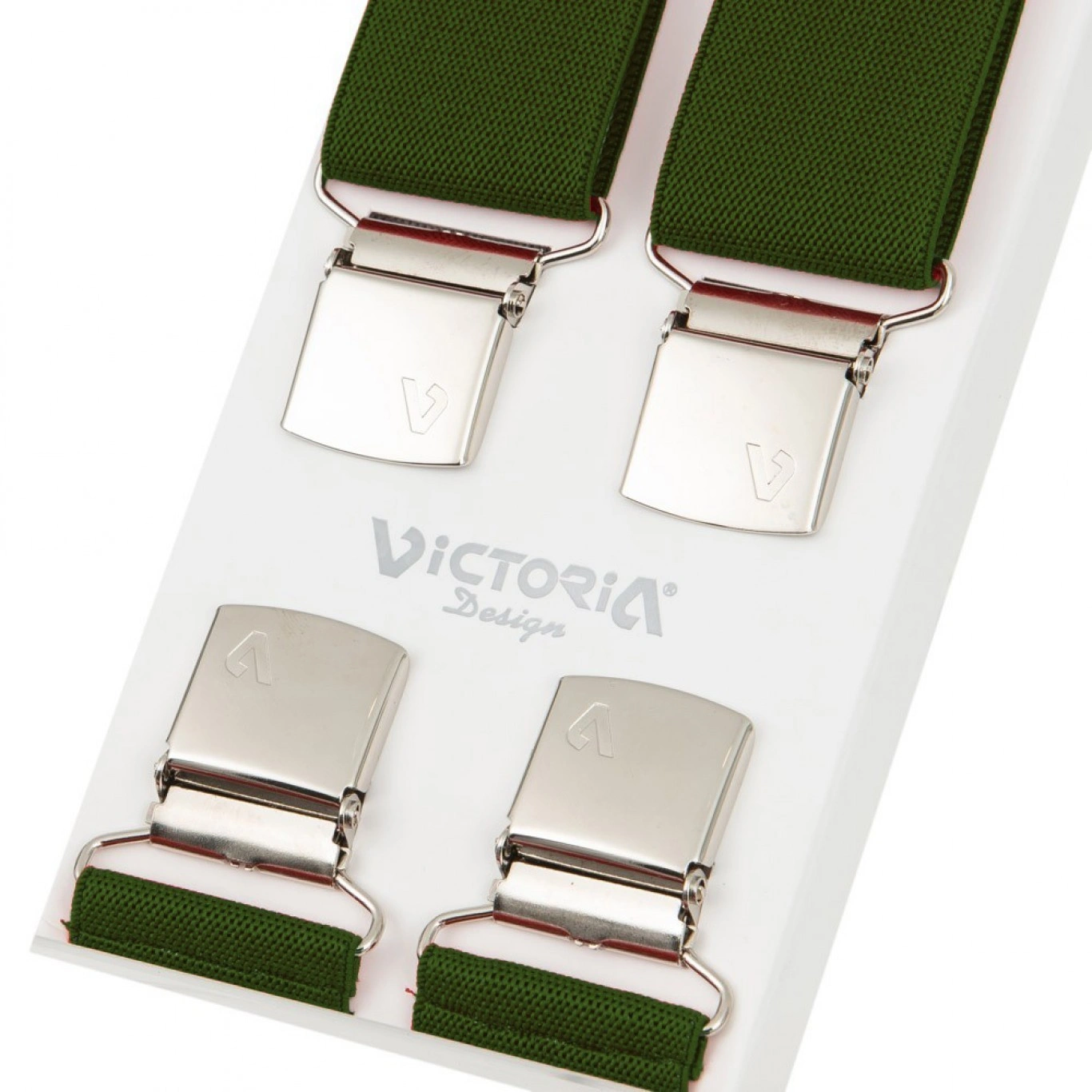 Τιράντες Unisex 36mm με 4 κλίπς Victoria Πράσινο Τιράντες Unisex 36mm με 4 κλίπς Victoria Πράσινο