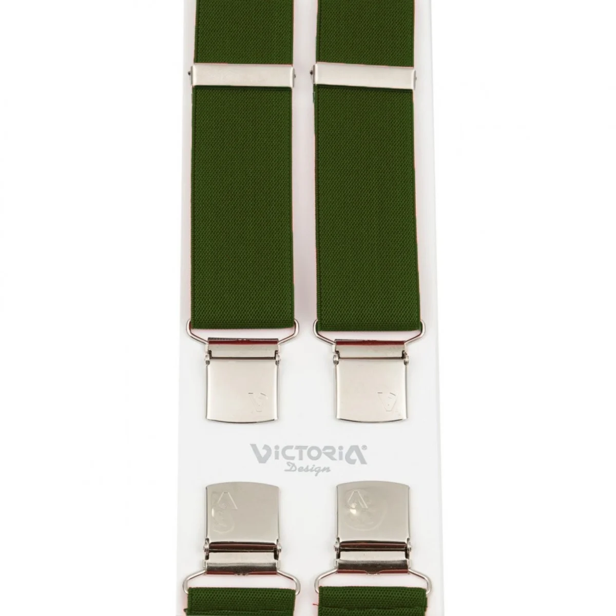 Τιράντες Unisex 36mm με 4 κλίπς Victoria Πράσινο