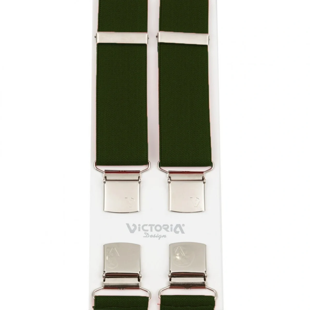 Τιράντες Unisex 36mm με 4 κλίπς Victoria Κυπαρισί