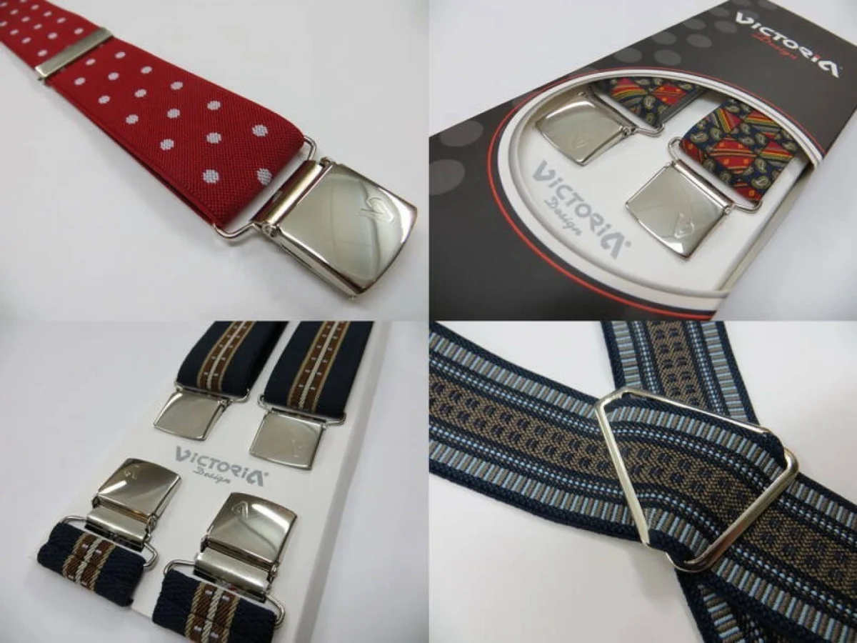 Τιράντες Unisex 36mm με 4 κλίπς Victoria Εμπριμέ 701A