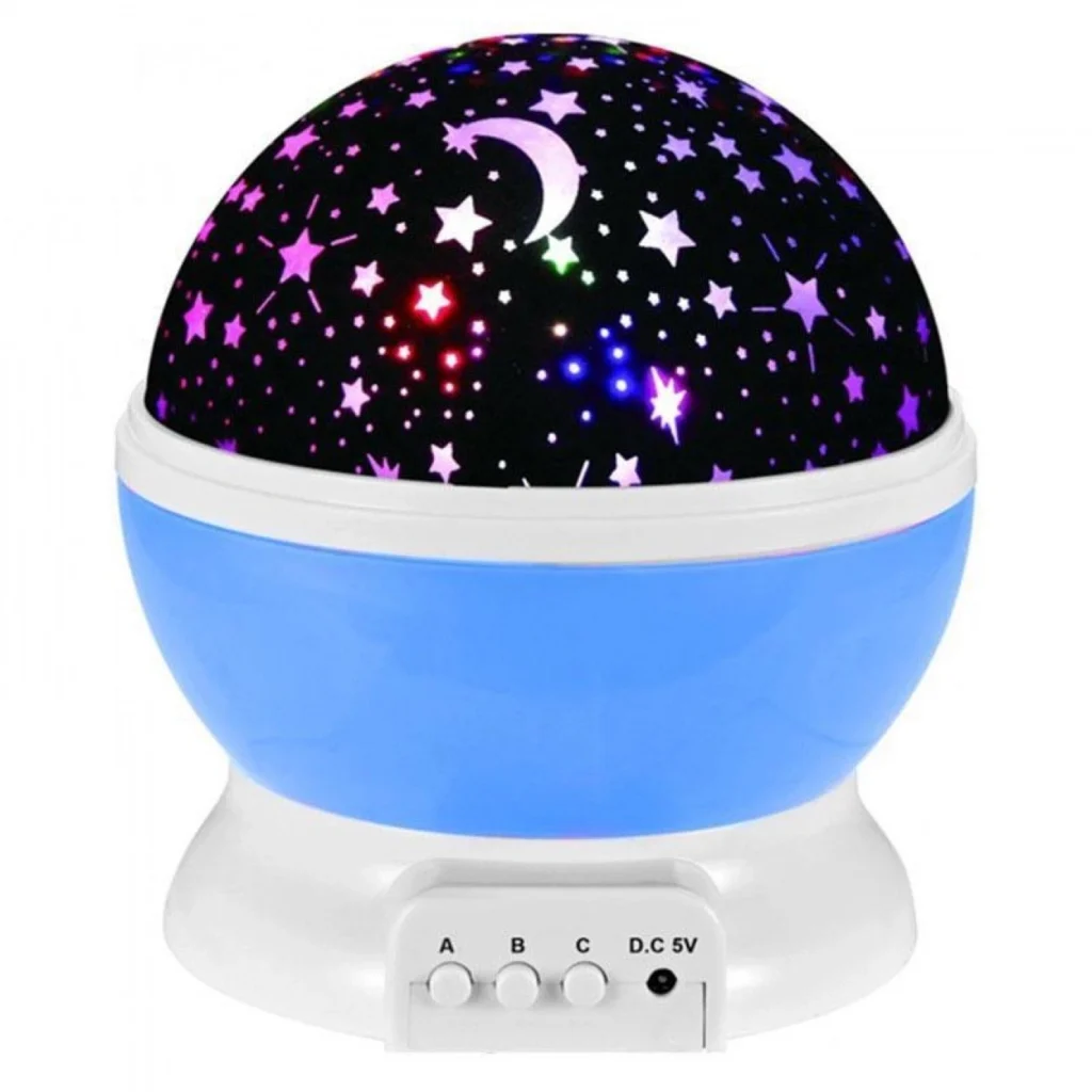 Περιστρεφόμενο Φωτιστικό Δωματίου με Projector Αστέρια - Προτζέκτορας Έναστρος Ουρανός