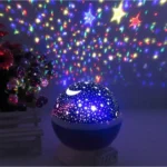 Περιστρεφόμενο Φωτιστικό Δωματίου με Projector Αστέρια - Προτζέκτορας Έναστρος Ουρανός