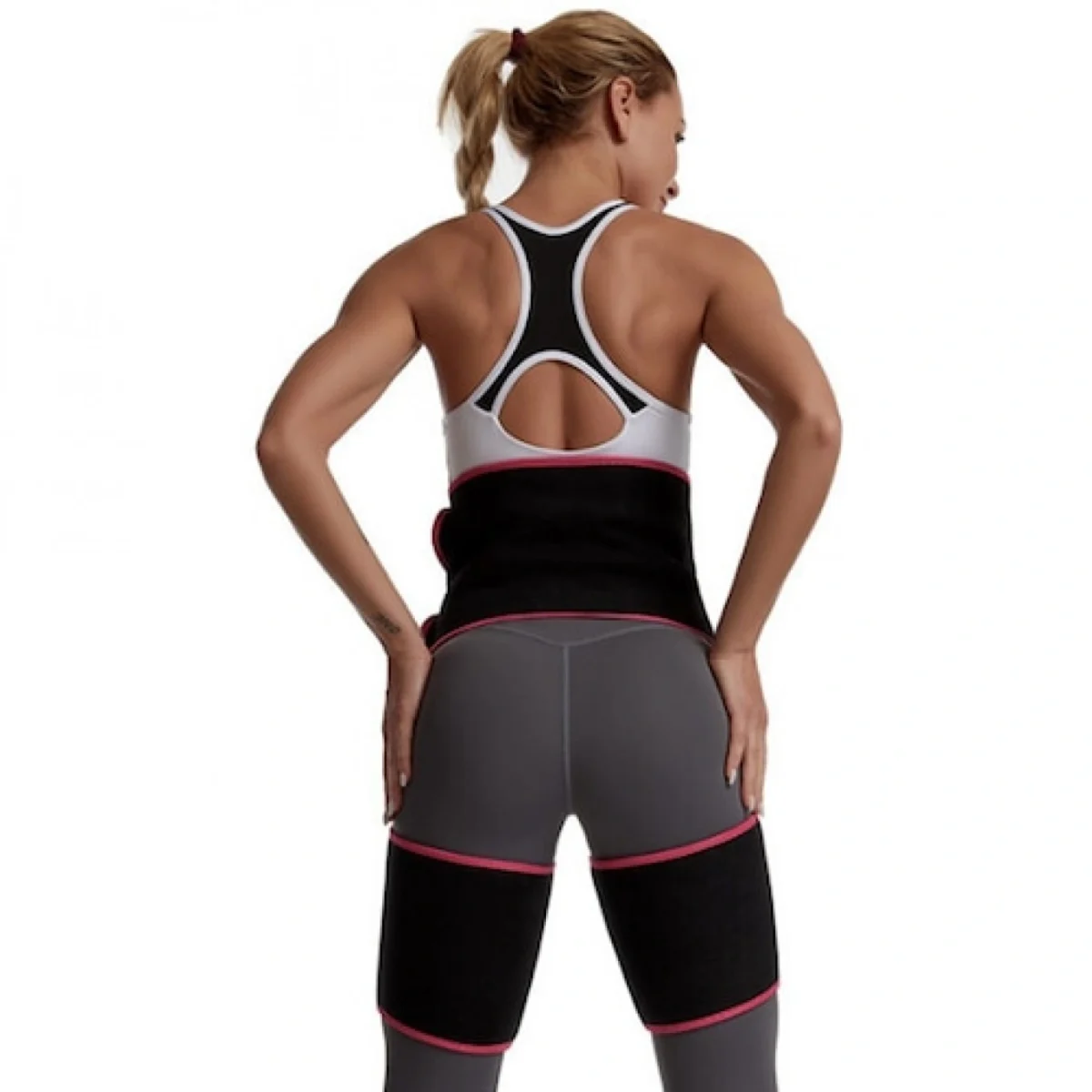 Κολάν και Ζώνη Εφίδρωσης 2 σε 1 για Τοπικό Αδυνάτισμα (S/M) - Adjustable One Piece Waistband