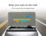 Βάση Κινητού με Οθόνη Αντανάκλασης - Καθρέπτη Αυτοκινήτου Αντιολισθητική HUD Head Up Display